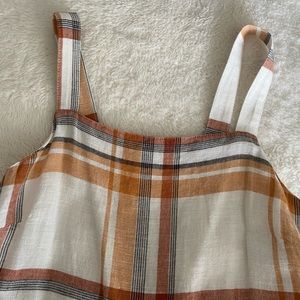 American Eagle Plaid Jumpsuit